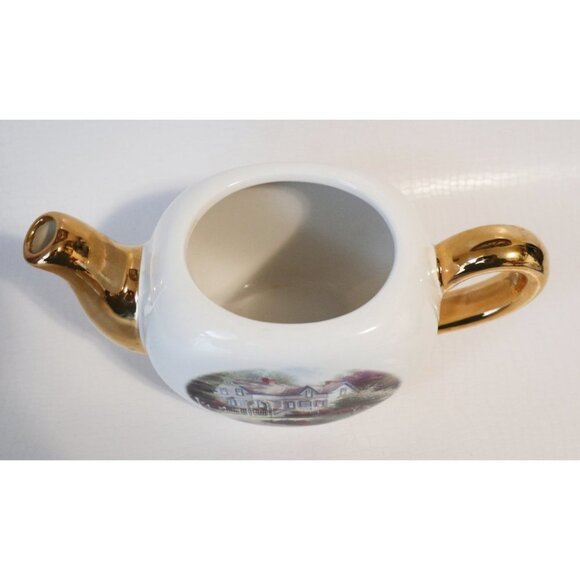 Vintage Thomas Kinkade - Home Is Where The Heart Is - Teapot Teleflora - Picture 4 of 5